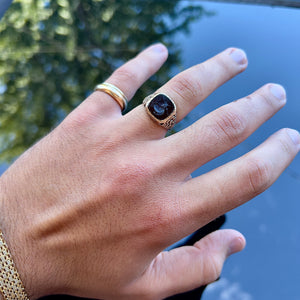 Carnelian Intaglio Signet Ring