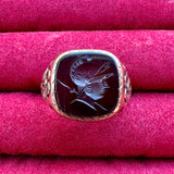 Carnelian Intaglio Signet Ring