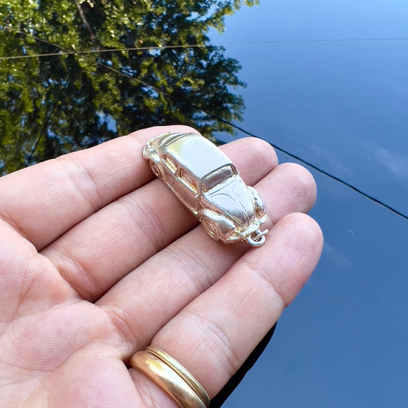 VW Bug Silver Pendant